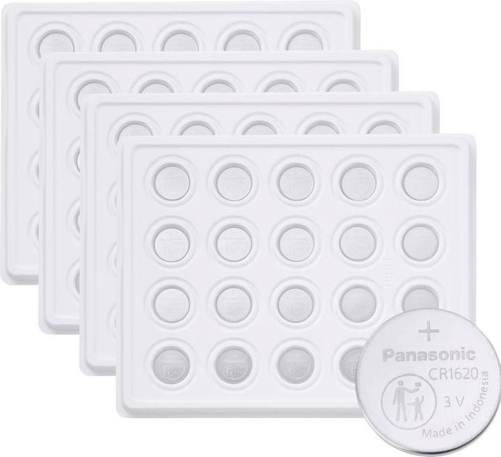 Produktbild Panasonic Knopfzelle CR 1620 3 V 1200 St. 75 mAh Lithium CR1620 (1200 Stk., CR1620, 75 mAh)