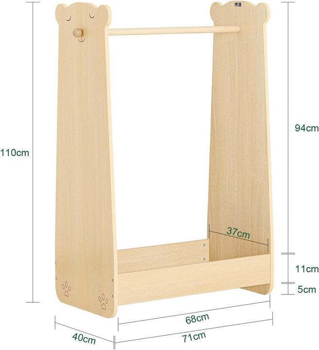 Produktbild SoBuy Kinderkleiderständer (71 x 40 x 110 cm)