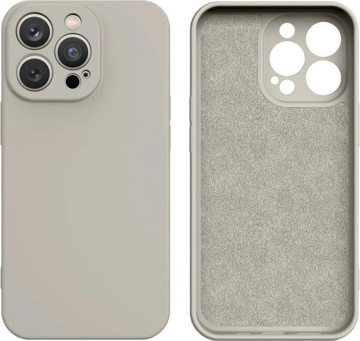 Actual product image Hurtel Silicone case for Samsung Galaxy A14 5G / Galaxy A14 silicone cover beige (Samsung Galaxy A14, Samsung Galaxy A14 5G)
