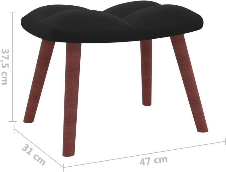 Actual product image vidaXL Schaukelstuhl mit Hocker