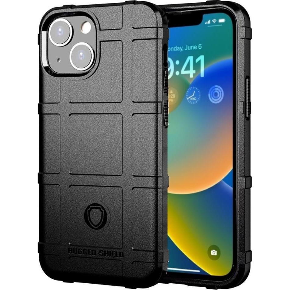 Screenguard Apple iPhone 14 Plus Rugged Shield Hülle (Apple iPhone 14 Plus), Smartphone Hülle, Schwarz