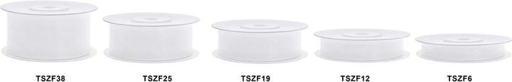 Produktbild Partydeco Chiffon Ribbon, white, 12mm/25m (1 pc. / 25 lm) (1 x)