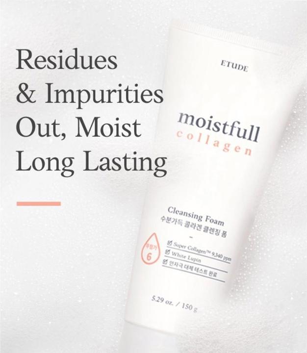 Immagine prodotto Etude House Schiuma detergente idratante al collagene (Schiuma detergente, 150 ml)