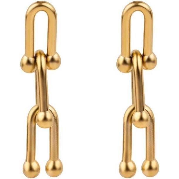 Marc, Orecchini, Malone - Stunning gold-plated dangling earrings Ivy Gold Earrings MCE250180G