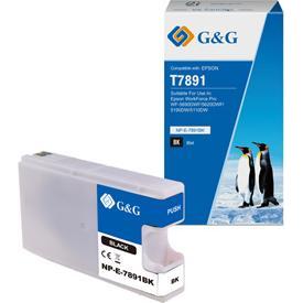 G&G, Cartucce, kompatibel Ink mit C13T789140, NP-E-7891BK(D), black, 4000S (FC)