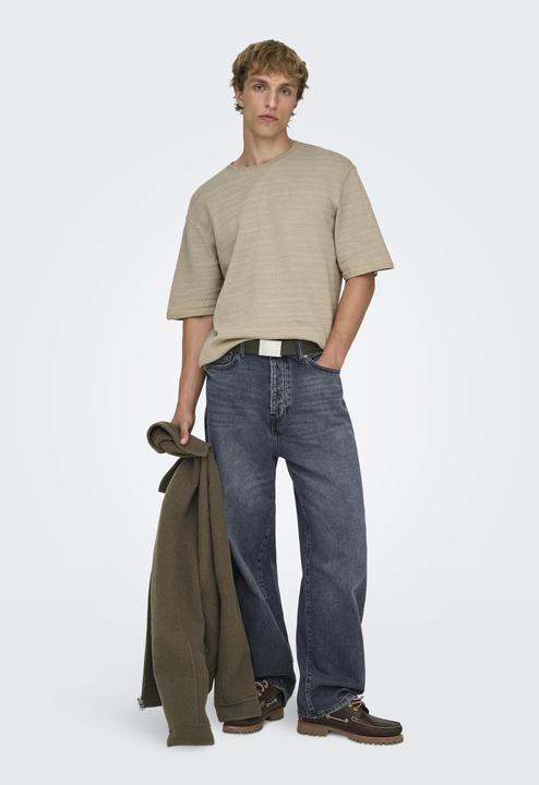 Produktbild Only & Sons Onsgivo Reg 12 Ss Crew Knit Noos (L)