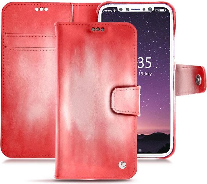 Noreve Lederschutzhülle Wallet (Apple iPhone XS)