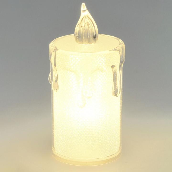 Actual product image Kaemingk Elegante LED-Kerzen im 3er-Set, transparente Flammen-Optik (3x)