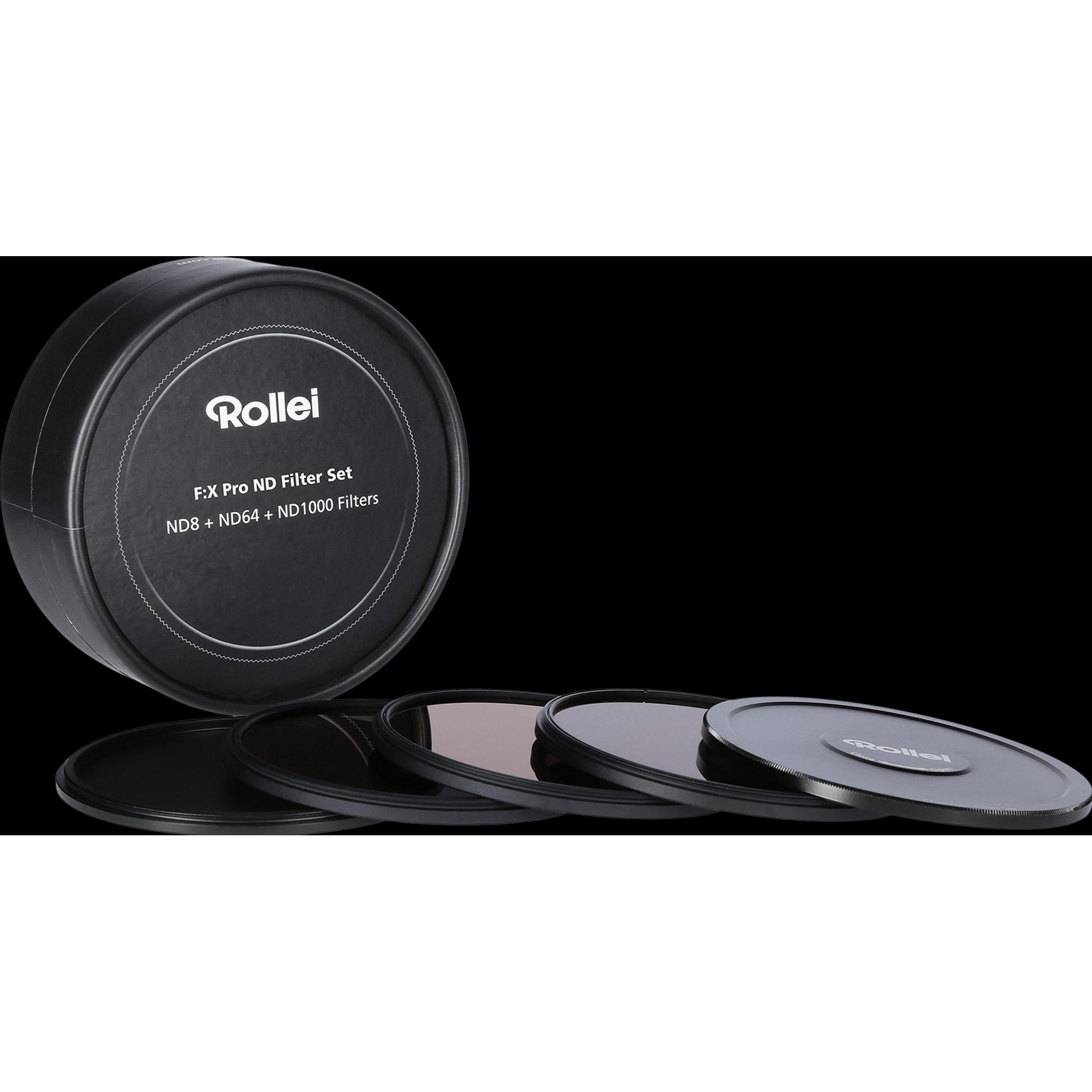 Rollei F:X Pro Rundfilter ND Set 52mm (52 mm, ND- / Graufilter), Objektivfilter, Grau