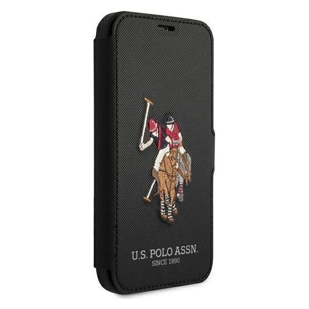 U.S. Polo Us Polo USFLBKP12LPUGFLBK IPhone 12 Pro Max 6.7 Inches Black (Apple IPhone 12 Pro Max), Smartphone Hülle, Schwarz