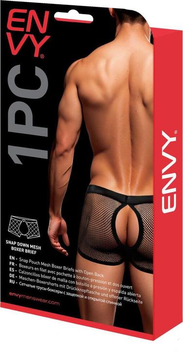 Produktbild Envy Xgen Snap Down Mesh Boxer Brief-Black-L/Xl Waist 36" - 40" (XL)