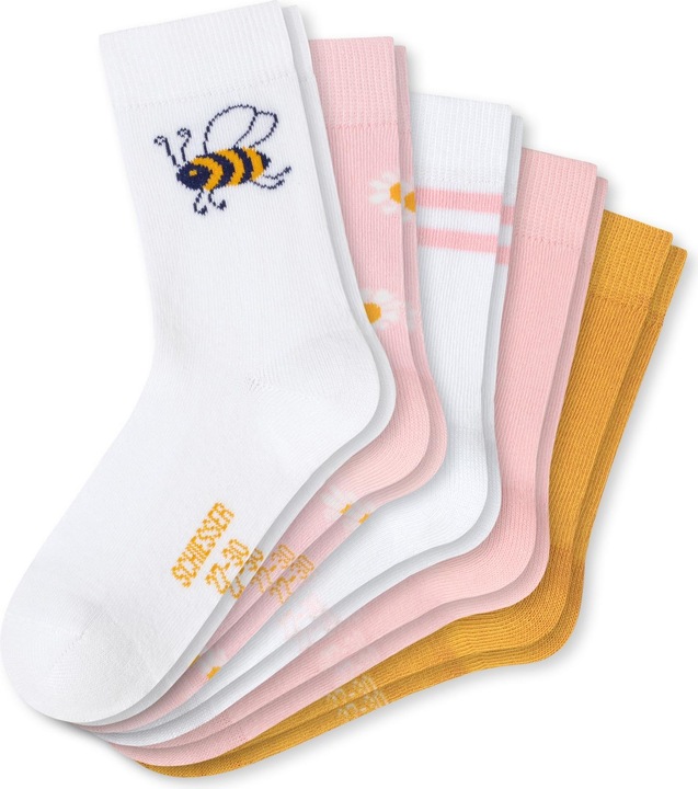 Schiesser 5er Pack Biene Kindersocken Mädchen