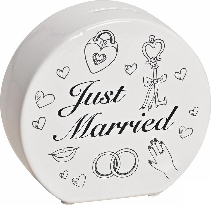 Produktbild G. Wurm Spardose Hochzeitskasse Just Married 5 x 14 x 13 cm
