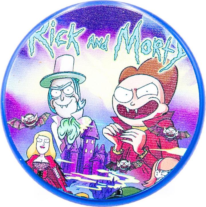 Produktbild BestV Rick and Morty Aluminium Grinder Blue 2 Parts 50mm
