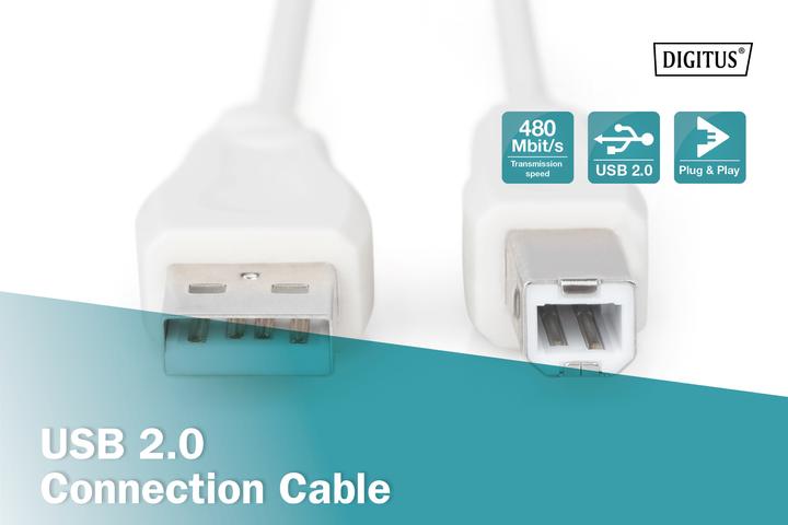 Image du produit Digitus Câble de connexion USB (3 m, USB 2.0)