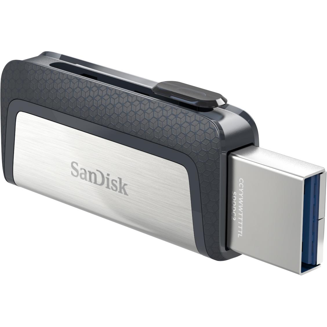 Thumbnail - SanDisk Ultra Dual Drive (256 GB, USB-C, USB-A), USB Stick, Silber
