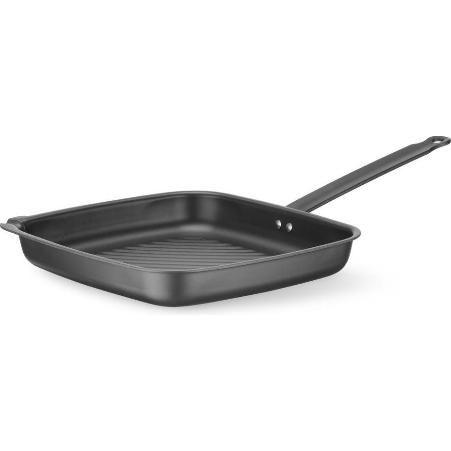 Hendi Grillpfanne, quadratisch,, 480x282x(H)80mm, Pfanne + Kochtopf
