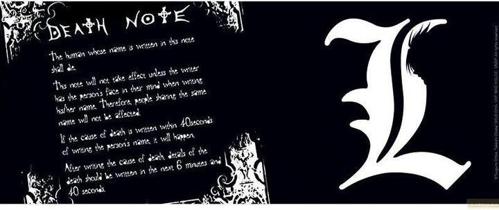 Actual product image ABYstyle Death Note - L & Rules (320 ml, 2x)