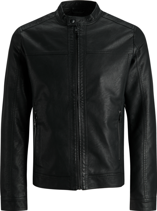 Jack & Jones Klassische Kunstlederjacke (XS)