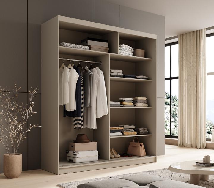 Produktbild ADRK Furniture Schiebetürenschrank mit Spiegel Nico 180 (180 x 58 x 215 cm)