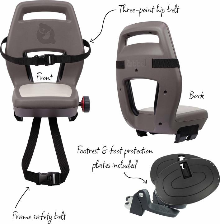 Actual product image Qibbel Junior Bike Seat (Luggage carrier (rear))