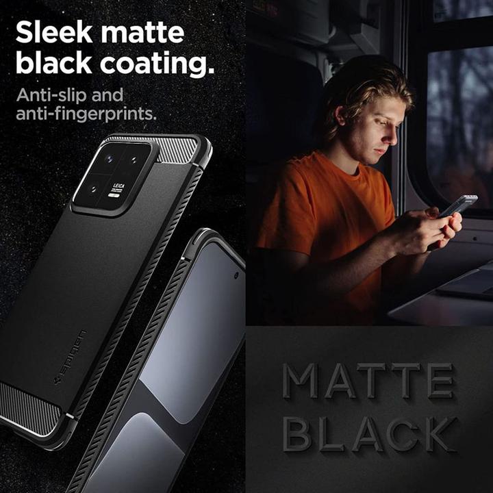 Immagine prodotto Spigen Custodia Rugged Armor per Xiaomi 13 Pro - nero opaco (Xiaomi 13 Pro)