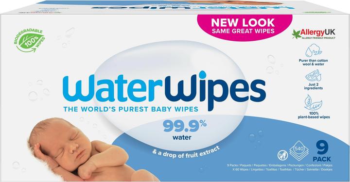Actual product image WaterWipes Wet wipes (9 x 60 pcs.)