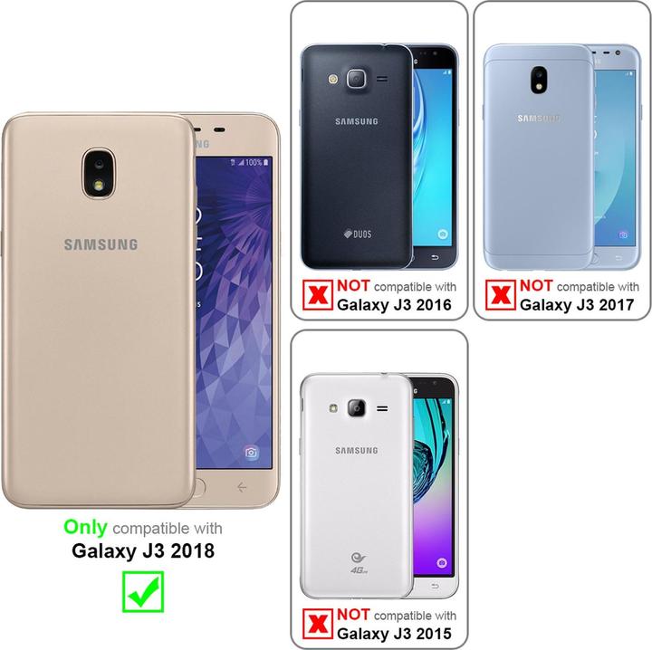 Produktbild Cadorabo Book Invisible Magnet Cover (Samsung Galaxy J3 (2018))