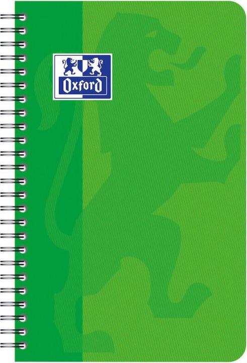 Image du produit Oxford Carnet à spirales, 90 x 140 mm, 50 feuilles, quadrillé 5 x 5 (90 x 140 mm, Quadrillé, Non contraignant)