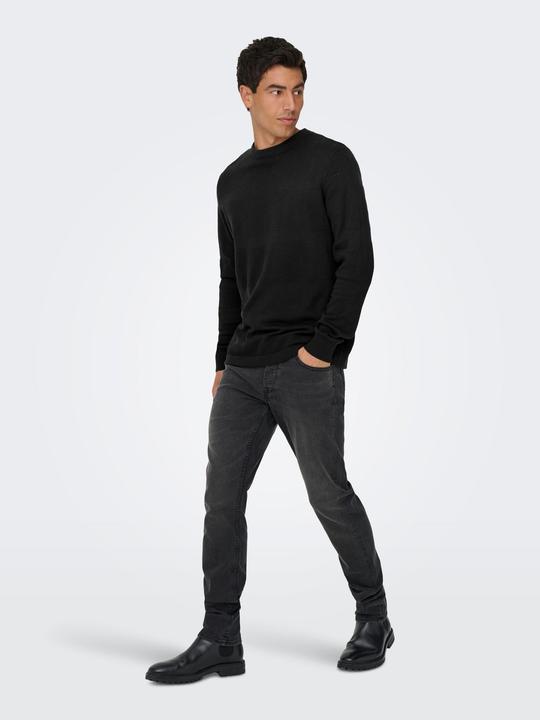 Actual product image Only & Sons Onsmalik Reg 12 Pinaple Crew Knit (M)