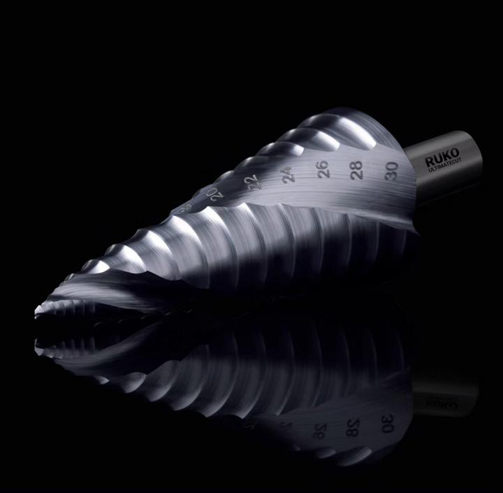 Actual product image Ruko Step drill UltimateCut Flowstep Ø8.0-30.0mm (10, 12, 14, 16, 18, 20, 22, 24, 26, 28, 30 mm)