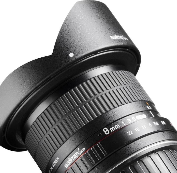 Produktbild Walimex pro 8mm f/3.5 II Fisheye, Canon EF-S (Canon EF-S, APS-C / DX)