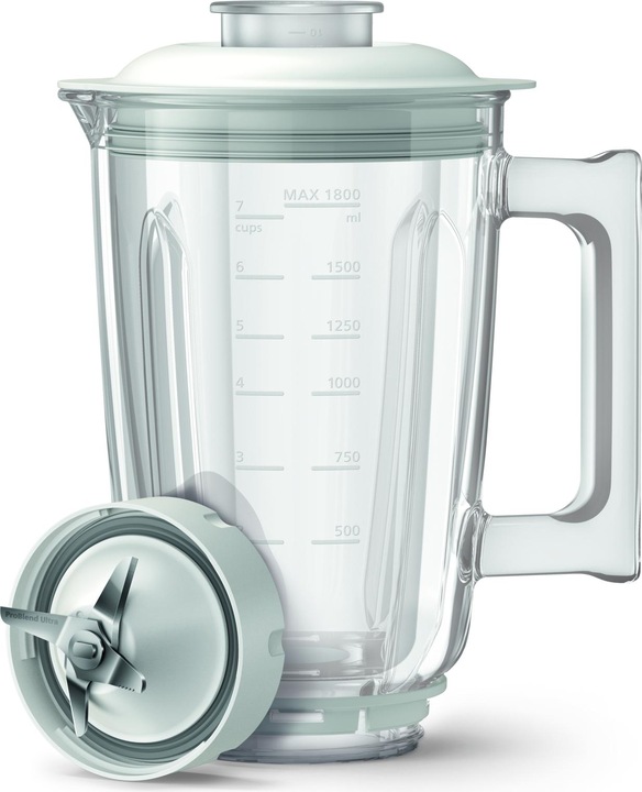 Productafbeelding Philips HR3760/01 Atlantic hogesnelheidsmenger, metaal/wit (1500 W)