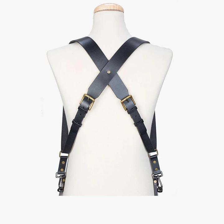 Produktbild Bronkey Berlin Dual-Leder-Kameragurt, Schwarz, L Large