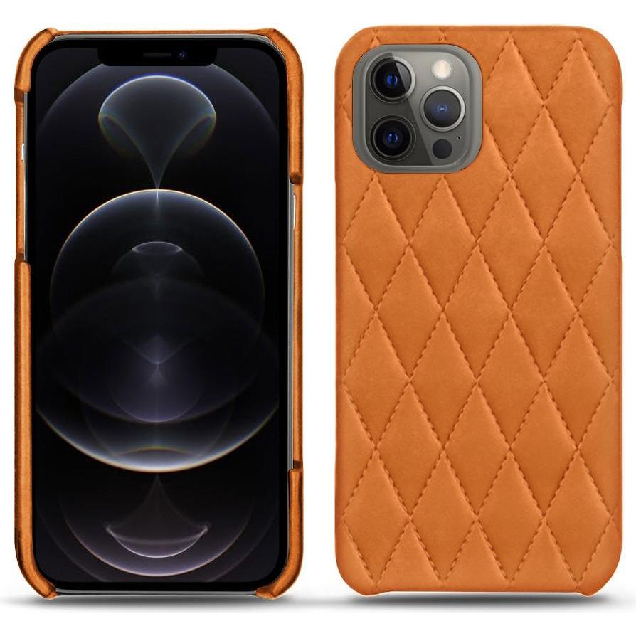 Noreve Lederschutzhülle (Apple iPhone 12 Pro), Smartphone Hülle, Orange