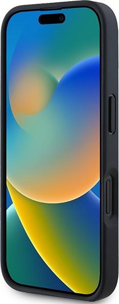 Produktbild Mercedes AMG AMHCP16SGSEBK iPhone 16 6.1" czarny/black hardcase Leather Debossed Lines Black Logo (Apple iPhone 16)