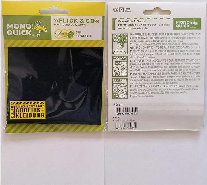 Produktbild Mono Quick Bügelflick "Extra stark" (1 Stk., 20 x 10 cm)