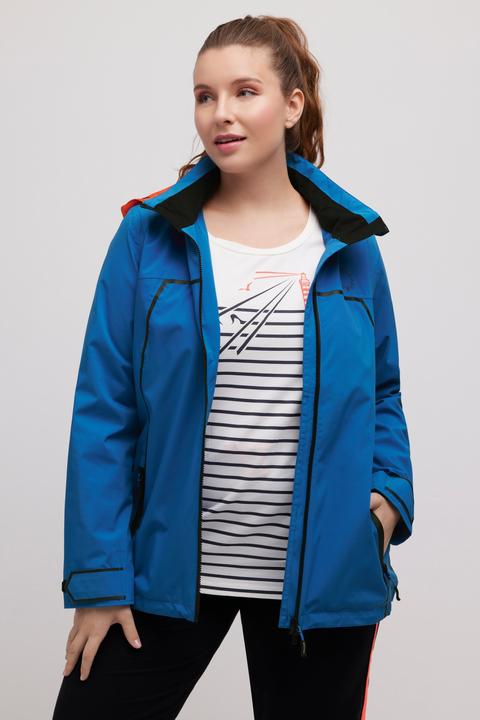 Produktbild Ulla Popken Segel-Funktionsjacke, wasserdicht, Kapuze, 2-Wege-Zipper (50, 52)