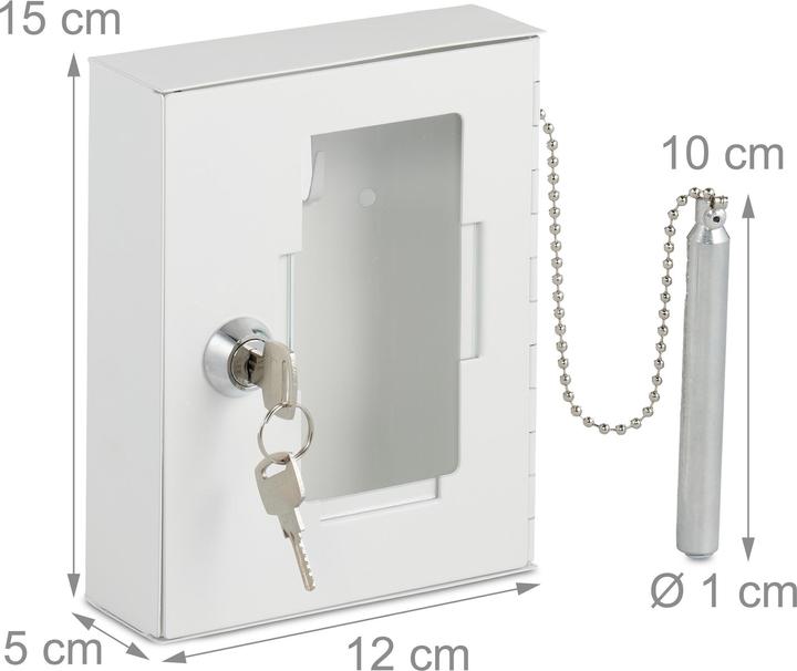 Actual product image Relaxdays Emergency key box
