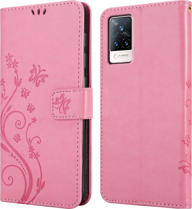 Actual product image Cadorabo Flower Book cover (Vivo V21)