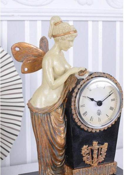 Actual product image Palazzo Mantel Clock Empire Elf Fairy
