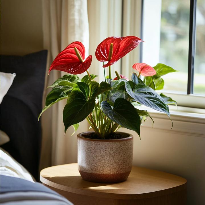 Actual product image Plant in a Box Anthurium 'Royal Champion' - Flamingoblume (35 cm)
