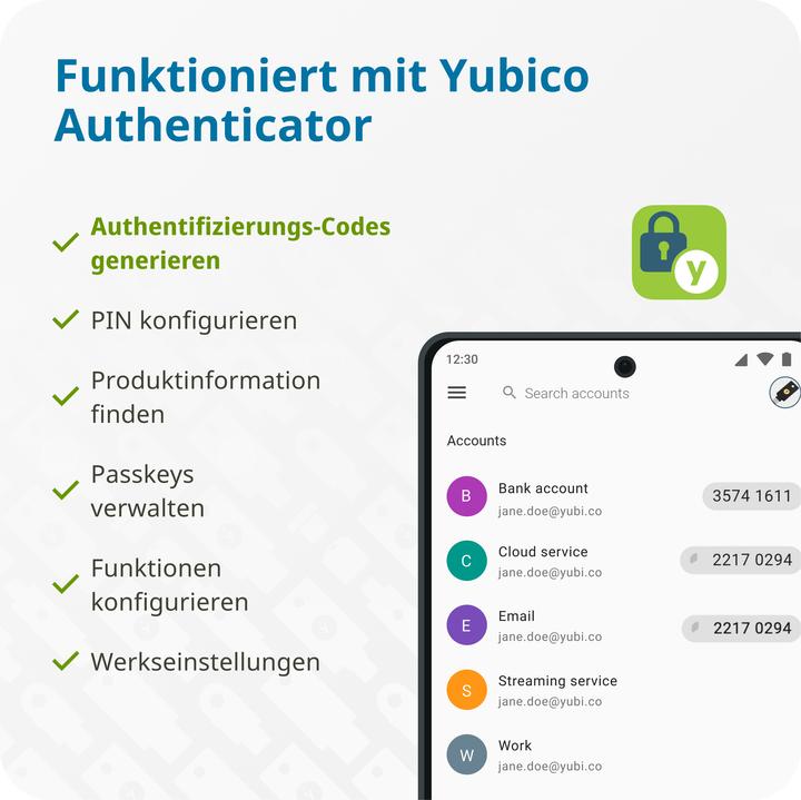 Actual product image Yubico YubiKey 5 NFC