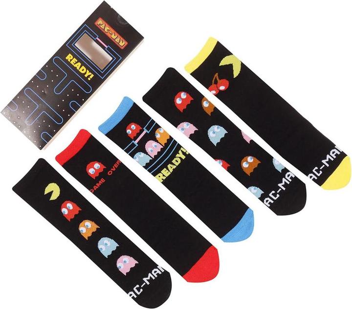 Heroes Inc Pac-Man Socken 5er-Pack S-M (5er Pack, M/L)