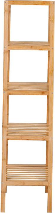 Produktbild Axentia Bambusregal, 5 Ablagen, natur (145 x 36 x 36 cm)