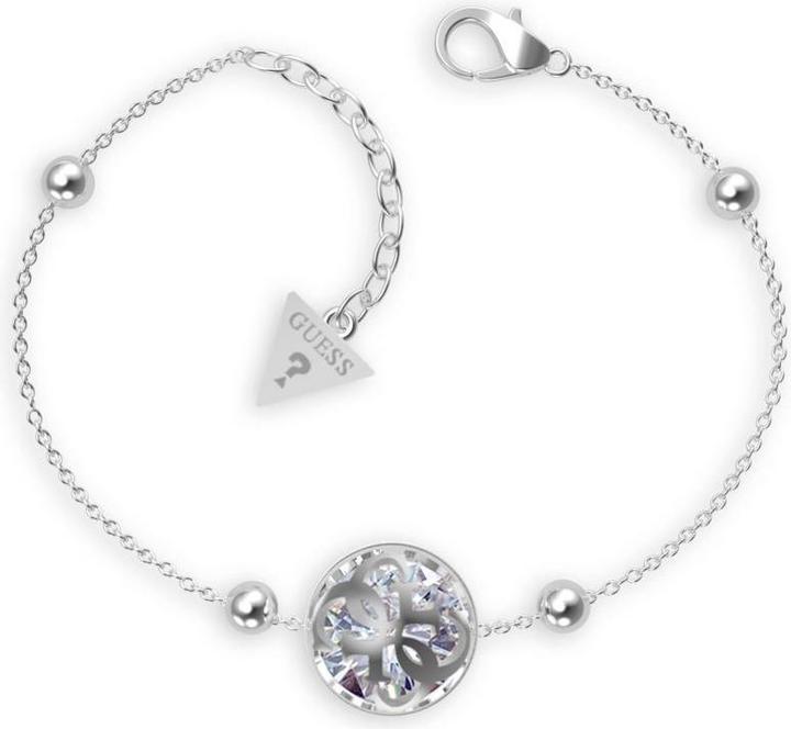 Guess Modern steel bracelet 4G Logo Boule JUBB01394JWRH - Dimension: 17 - 21 - L (Edelstahl mit Rhodinierung)