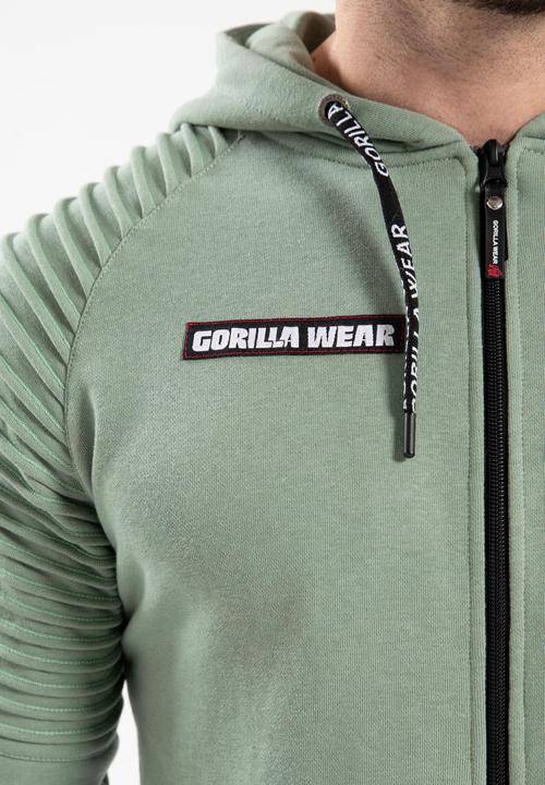 Actual product image Gorilla Wear Georgia Zip Hoody - Grün (L)