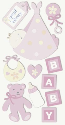 Produktbild Heyda Motivsticker Baby Girl (8 Sticker)