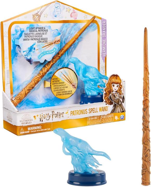 Actual product image Spin Master Wizarding World Harry Potter - Hermione Granger Interactive Wand with Patronus Figure