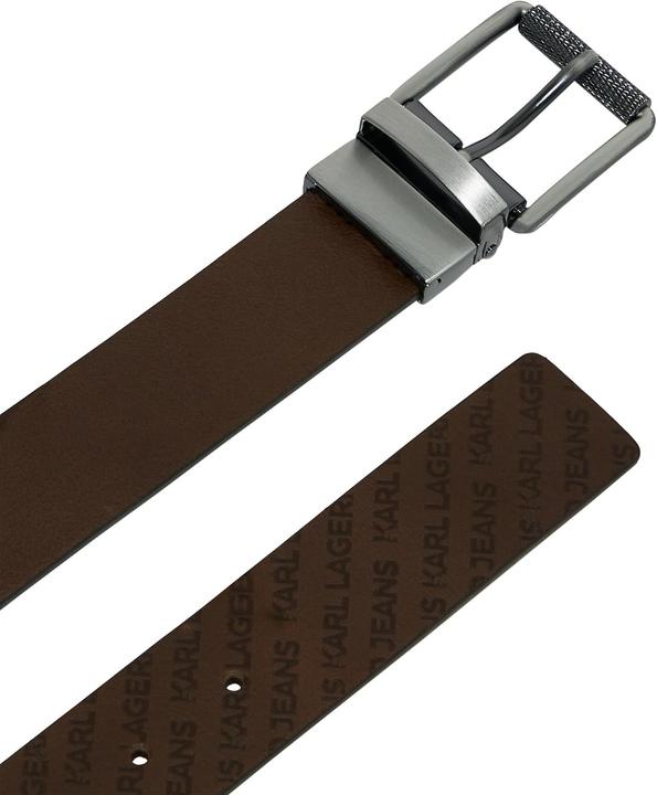 Actual product image Karl Lagerfeld Reversible Embossed Leather Belt